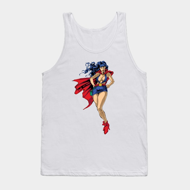 Phantom Lady Tank Top by Brad Hudson Coldstream Studios